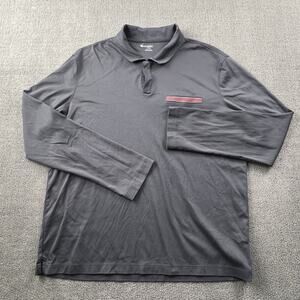 UNTUCKit Polo Shirt Adult Extra Large Gray Long Sleeve Casual Preppy Men's